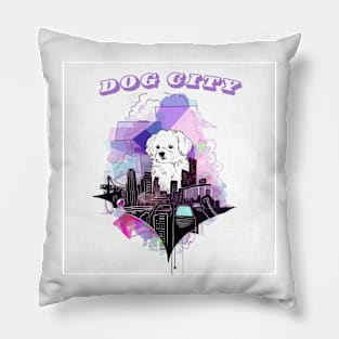 Dog city Pillow