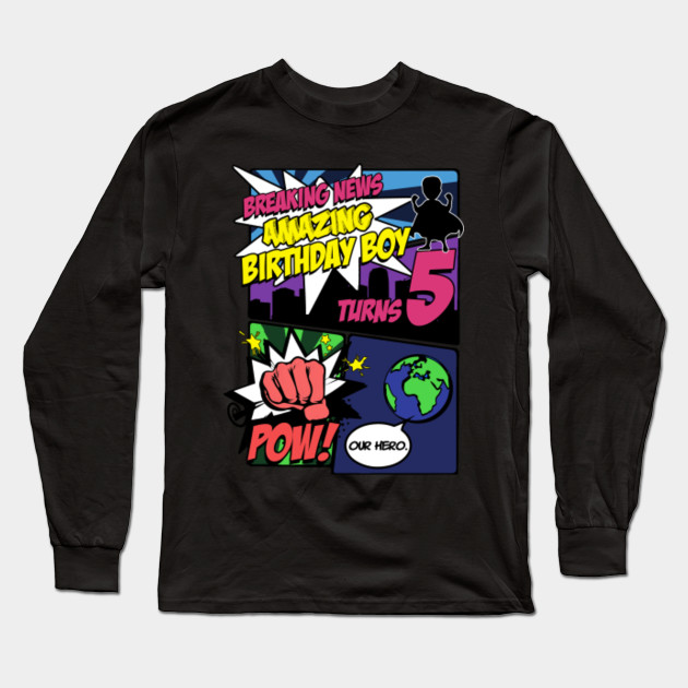 superhero birthday boy shirt