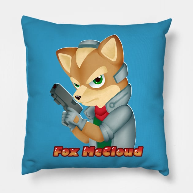 Fox mccloud Pillow by Shoany