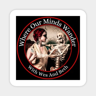 Where Our Minds Wander Large chest logo Magnet