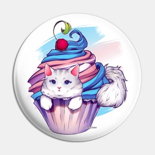 Trans Pride Catcake Pin