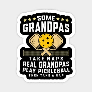 Pickleball Design For Men Grandpa Funny Pickleball Player Magnet