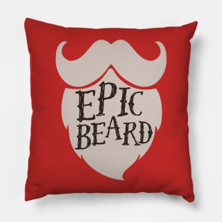 Epic Beard grey Pillow