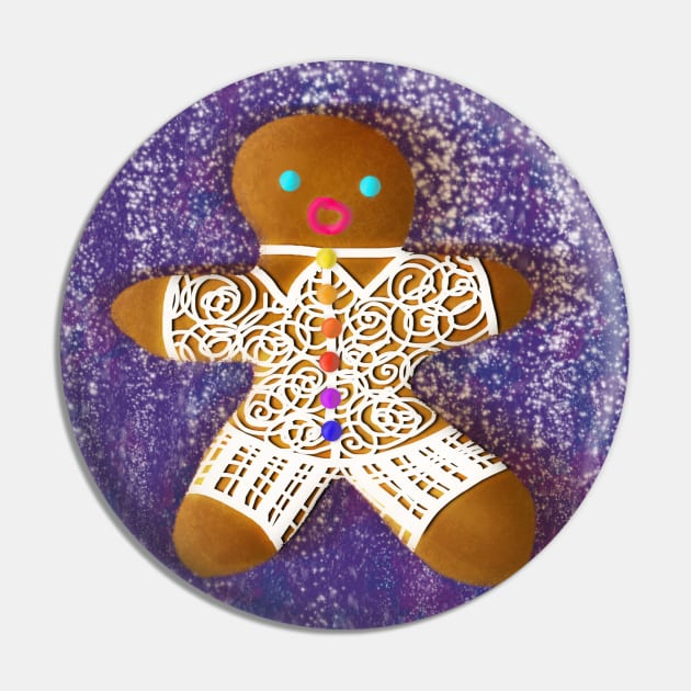 Gingerbread person man Pin by Pragonette