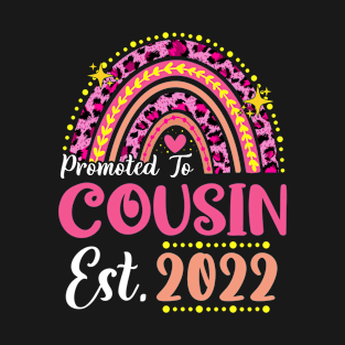 Promoted to Cousin Est.2022 Rainbow Friend to Be New Friend T-Shirt