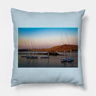 Egypt. Nile. Sunrise. Near Aswan. Pillow