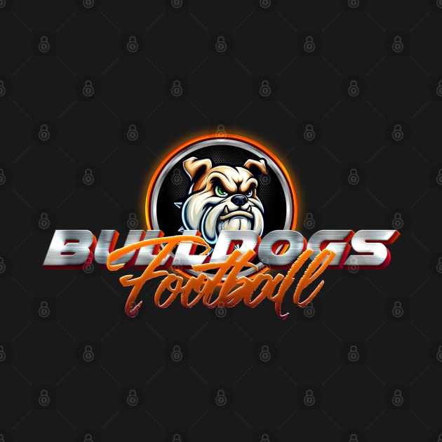 Bulldogs Football by Dauberman Graphic Design