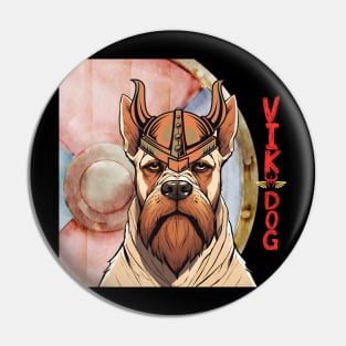 The Viking Dog Warrior dog Pin