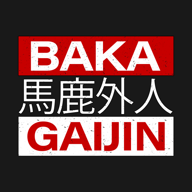 Baka Gaijin Stupid Foreigner for Japanese Gift by Alex21