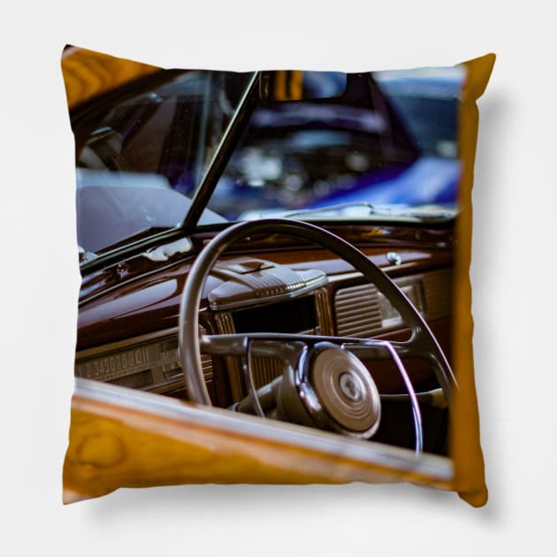 Woody Car Pillow by Rob Johnson Photography