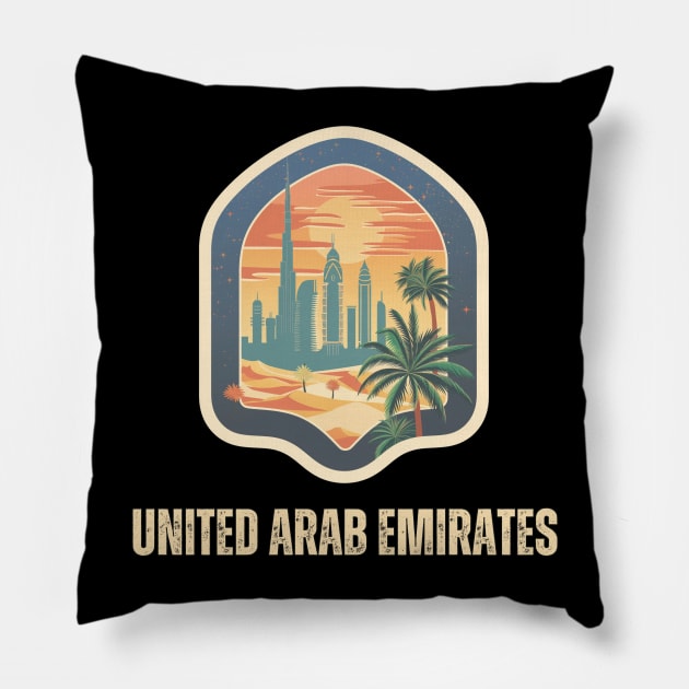 United Arab Emirates Pillow by Mary_Momerwids