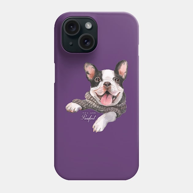 Sweet Pawfect Frenchie Phone Case by Lucia