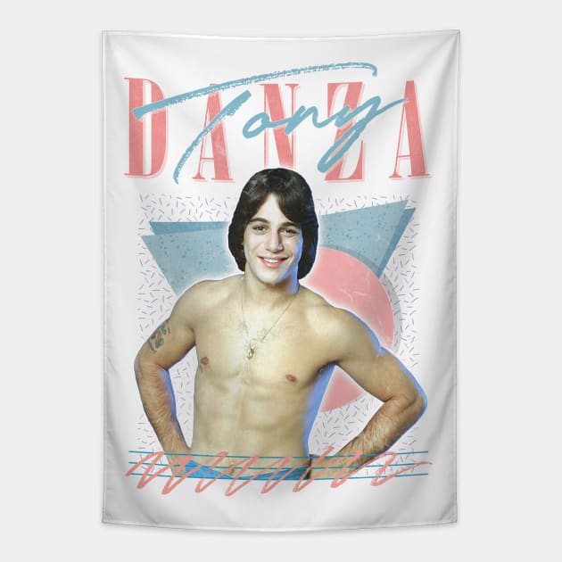 Tony Danza / 80s Styled Aesthetic Design Tapestry by DankFutura