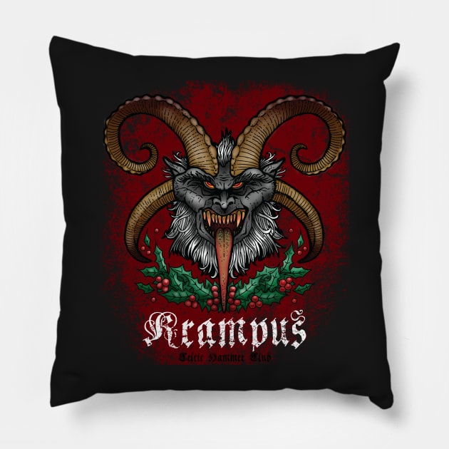 Krampus Pillow by celtichammerclub