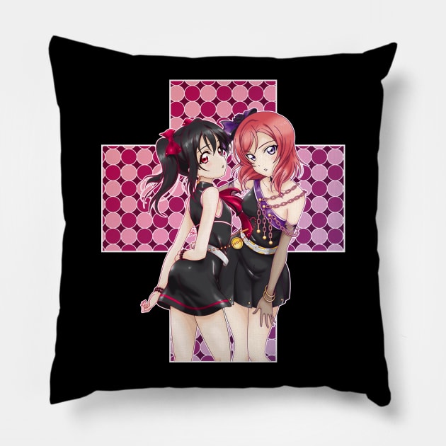 Niko Yazawa <3 Maki Nishikino - Love Novels version (edit.) Pillow by YueGraphicDesign