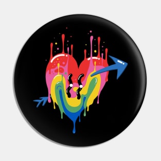 Trippy Drippy Heart Pin