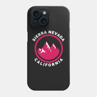 Sierra Nevada California - Sierra Nevada Ski Snowboard Mountain California Yosemite Travel Phone Case