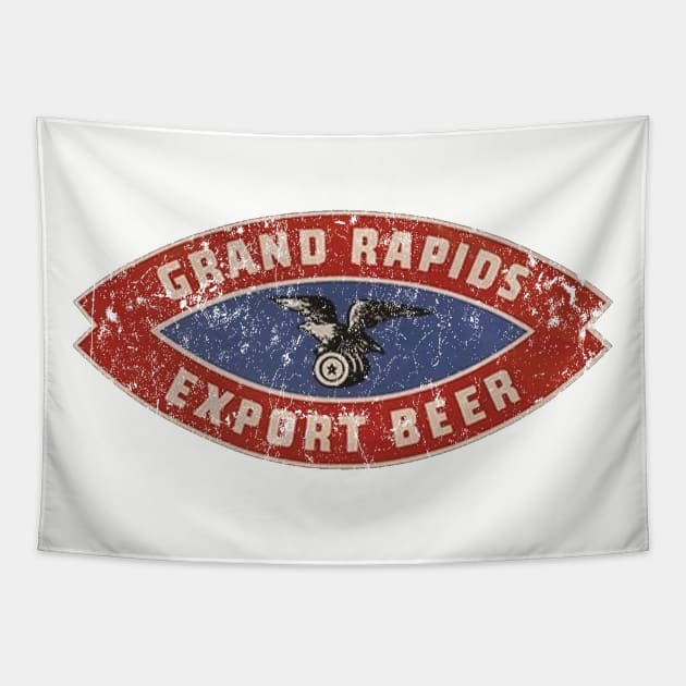 Grand Rapids Brewing Co Tapestry by MindsparkCreative