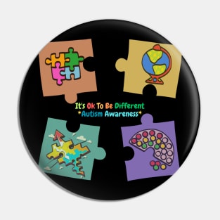 It's Ok To Be Different *Autism Awareness* Pin