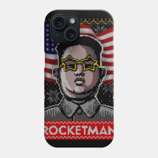 Rocketman Kim Jong-Un Ugly Christmas Sweater Phone Case