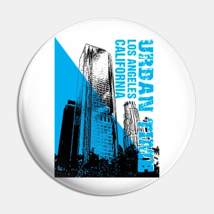 Los Angeles California Urban Time Shirt for LA Lover Pin