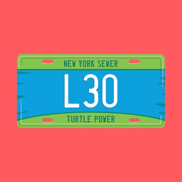 Leonardo License Plate by DCLawrenceUK