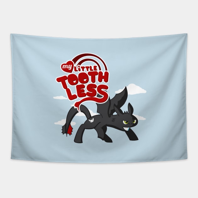 My Little Toothless Tapestry by the50ftsnail