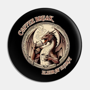 Coffee break - elixir of energy rpg Pin