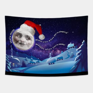 SANTA MOON! Tapestry