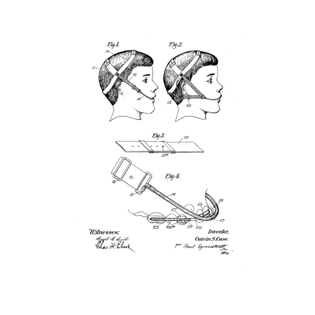 Dental Appliance Vintage Patent Drawing by TheYoungDesigns