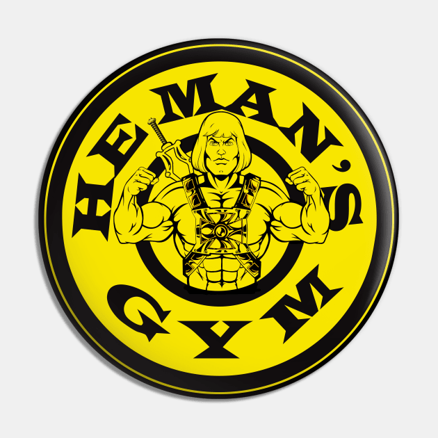 He Man's Gym Pin by Alema Art