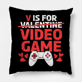 V For Valentine / Video Games Pillow