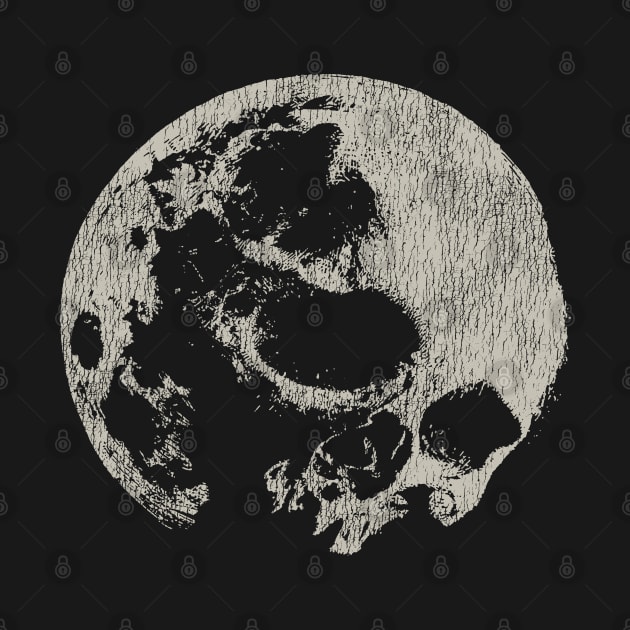 Vintage Skulls Moon by laygarn