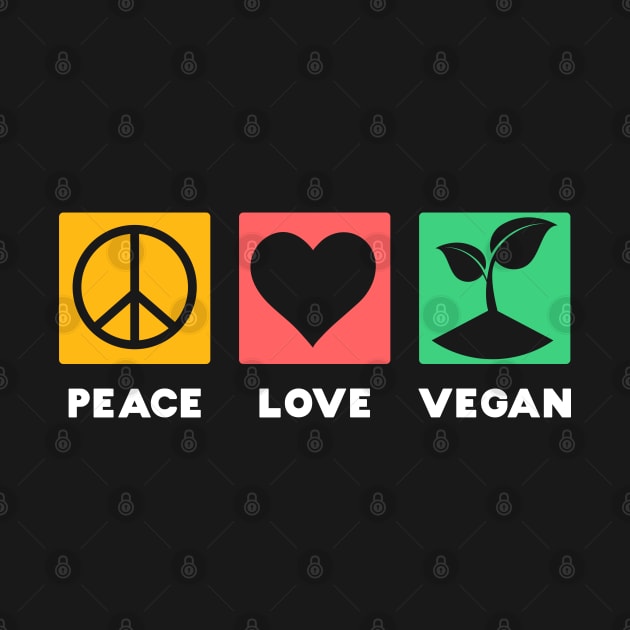 Peace Love Vegan by MZeeDesigns