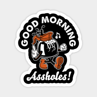Good Morning Coffee - Cheeky Rude Vintage Cartoon Magnet
