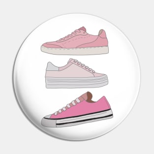 3 pink trainers Pin