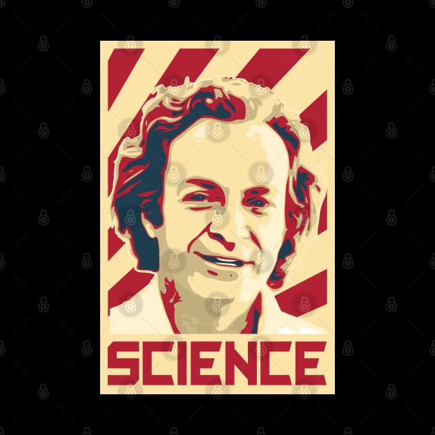 Richard Feynman Retro Science by Nerd_art