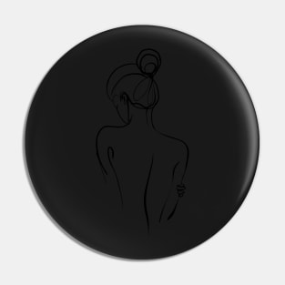 Simple And Aesthetic One Line Art Woman Pin