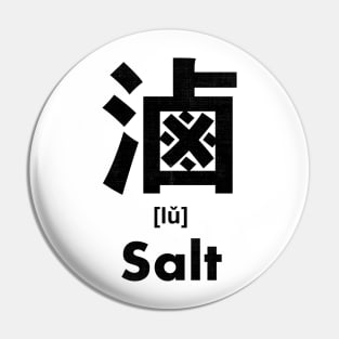 Salt Chinese Character (Radical 197) Pin