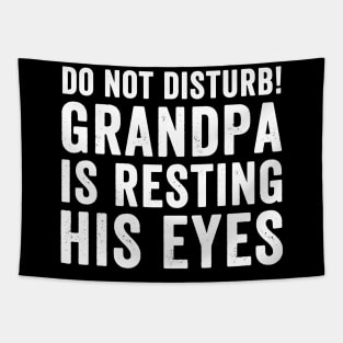 Do not disturb grandpa is resting his eyes Tapestry