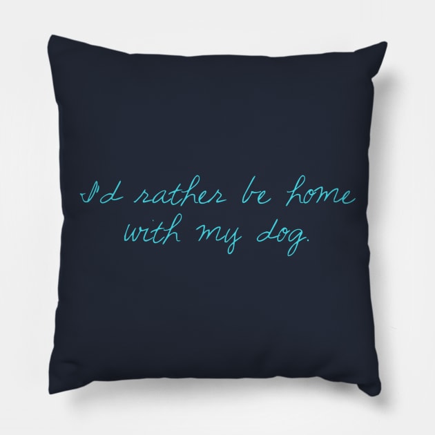 Dog Lovers Unite Pillow by winsteadwandering