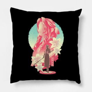 The Flower Girl v2 Pillow