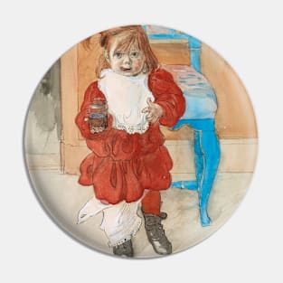 Brita with Confectionary Jar by Carl Larsson Pin