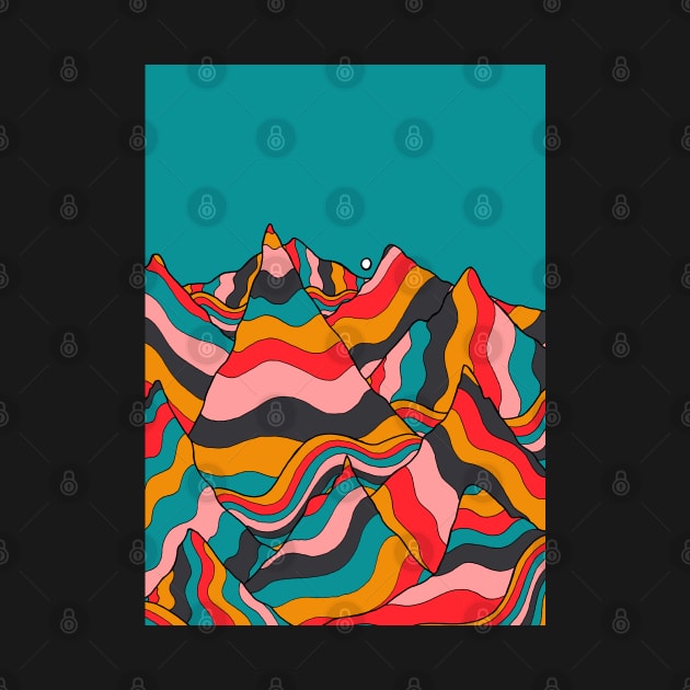 Mountain sand peaks by Swadeillustrations