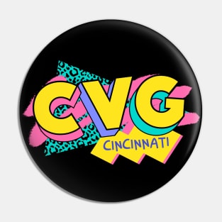 Retro 90s Cincinnati CVG / Rad Memphis Style / 90s Vibes Pin