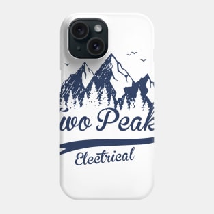 Two Peaks Electrical (Baseball Font) Phone Case