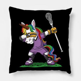 Dabbing Unicorn Lacrosse LAX Pillow