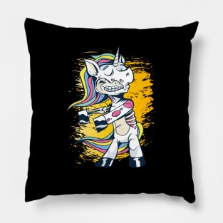 Halloween Happy Halloween Funny Unicorn Costume Pillow