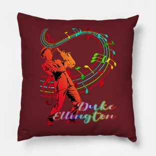 A Man With Saxophone-Duke Ellington Pillow