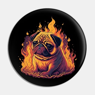 Fire pug Pin